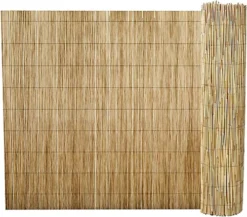 1.8m X 4m Bamboo Screening Roll Panel Natural Fence Peeled Reed Fencing Outdoor Garden