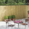 1.8m X 5m Split Natural Peeled Reed Screening Fencing Panel Bamboo Fence Roll Garden