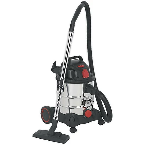 1400W Industrial Wet & Dry Vacuum Cleaner - 20L Steel Drum - Auto Start Feature 1 1400W Industrial Wet & Dry Vacuum Cleaner - 20L Steel Drum - Auto Start Feature
