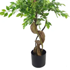 Leaf 150cm Twisted Trunk Artificial Japanese Fruticosa Style Ficus Tree -Cheap Grow And Trim Store 150cm twisted trunk artificial japanese fruticosa style ficus tree5060532978340 03c MP