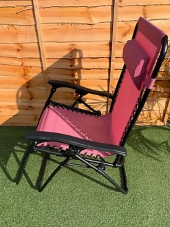 2 X Blush Pink Zero Gravity Chair Lounger -Cheap Grow And Trim Store 2 x blush pink zero gravity chair lounger5060950102549 03c MP