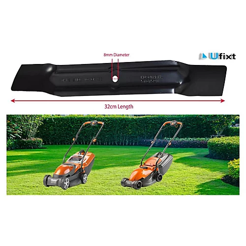 2 X Flymo Lawnmower Metal Blade - 32cm (13") FLY046 By Ufixt 2 2 X Flymo Lawnmower Metal Blade - 32cm (13") FLY046 By Ufixt - Image 2