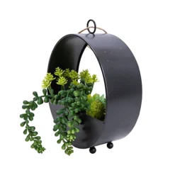 23cm Succulent Artificial Plant In Black Metal Pot 5 23cm Succulent Artificial Plant In Black Metal Pot -Cheap Grow And Trim Store 23cm succulent artificial plant in black metal pot5010795682485 03c bq