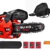 26 Cc Lightweight 3.5kg Top Handled Petrol Chainsaw 3 Chains And 10inch Bar Included