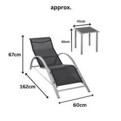 3pc Garden Sun Lounger Set With Table 6 3pc Garden Sun Lounger Set With Table -Cheap Grow And Trim Store 3pc garden sun lounger set with table5055959750228 03c MP