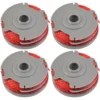 4 X Trimmer Strimmer Spool & Line Double Autofeed Compatible With Flymo FLY021 By Ufixt