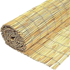4m X 1.2m Bamboo Screening Roll Natural Fence Panel Peeled Reed Fencing Outdoor Garden