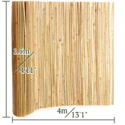 4m X 1.5m Bamboo Split Slat Fencing Screening Rolls For Garden Outdoor Privacy 6 4m X 1.5m Bamboo Split Slat Fencing Screening Rolls For Garden Outdoor Privacy -Cheap Grow And Trim Store 4m x 1 5m bamboo split slat fencing screening rolls for garden outdoor privacy5060256548386 03c MP