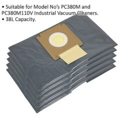 5 PACK M Class Tank Liner For Ys06032 & Ys06033 Industrial Vacuum Cleaners -Cheap Grow And Trim Store 5 pack m class tank liner for ys06032 ys06033 industrial vacuum cleaners5056524293225 02c MP