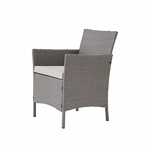 5 Piece Rattan Garden Lounge Set Outdoor Patio With Bench & Table , Grey 4 5 Piece Rattan Garden Lounge Set Outdoor Patio With Bench & Table , Grey - Image 4