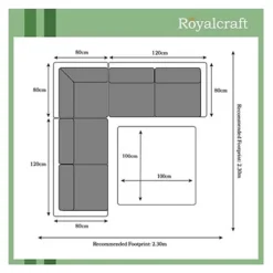 6 Seater Garden Furniture Set - 4 Piece - Deluxe Rattan Corner Lounging Set - Sofa Set + Height Adjustable Table + Cushions -Cheap Grow And Trim Store 6 seater garden furniture set 4 piece deluxe rattan corner lounging set sofa set height adjustable table cushions0792273877310 04c MP