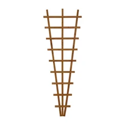 6ft Fan Pine Trellis Panel (W)66cm X (H)183cm