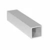 Anodized Aluminum Square Tube Circular Pipe Rod Pipe Rail - Size 2000x25x25x1.5mm - Pack Of 2
