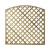 Arched Pine Trellis Panel (W)180cm X (H)180cm