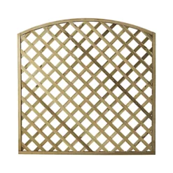 Arched Pine Trellis Panel (W)180cm X (H)180cm