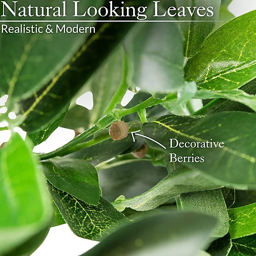 Artificial Bay Tree Large Potted Indoor Outdoor Topiary Decoration 4ft 3 Artificial Bay Tree Large Potted Indoor Outdoor Topiary Decoration 4ft - Image 3