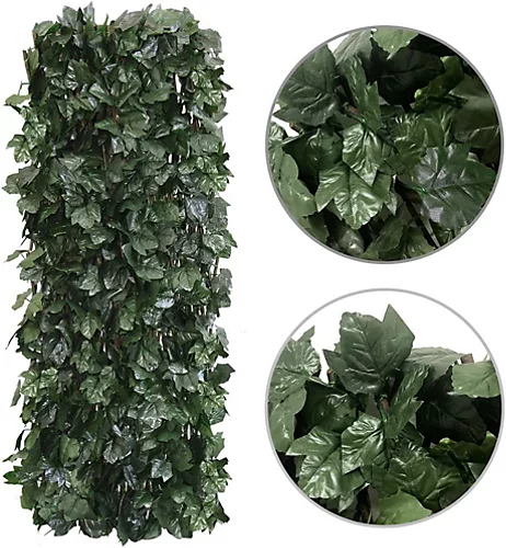 Artificial Expandable Faux Leaf Fence Privacy Screen For Balcony Patio 1PC Green 2x1m 3 Artificial Expandable Faux Leaf Fence Privacy Screen For Balcony Patio 1PC Green 2x1m - Image 3