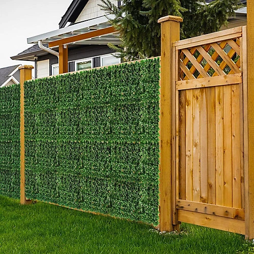 Artificial Hedge Ivy Leaf Garden Fence Wall Privacy Balcony Screening Trellis 0.5m X 3m 1 Artificial Hedge Ivy Leaf Garden Fence Wall Privacy Balcony Screening Trellis 0.5m X 3m