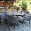 Aspen 6 Seater Rope Chair Spraystone Dining Set