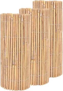 Bamboo Slat Fence Garden Screening - Panel For Outdoor Wind & Sun Protection - Natural Wood - H 1.8m X W 4m 6 Bamboo Slat Fence Garden Screening - Panel For Outdoor Wind & Sun Protection - Natural Wood - H 1.8m X W 4m -Cheap Grow And Trim Store bamboo slat fence garden screening panel for outdoor wind sun protection natural wood h 1 8m x w 4m5020333654560 03c MP