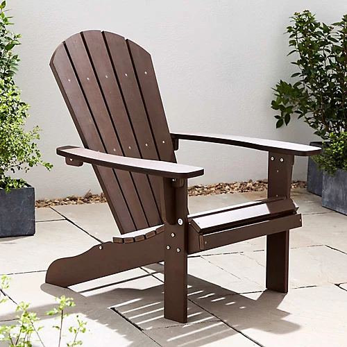 Bjorn Adirondack Lounger - Dark Brown 2 Bjorn Adirondack Lounger - Dark Brown - Image 2