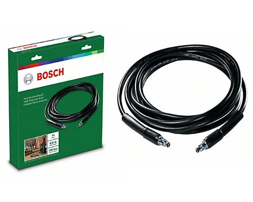 BOSCH 6m High Pressure Hose (To Fit: Bosch AQT, EasyAquatak & UniversalAquatak Pressure Washer Models Listed Below)