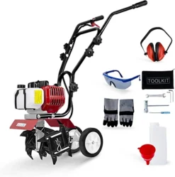 BU-KO 52CC Garden Petrol Tiller Engine 3HP 2 Strokes Lawn Soil Cultivator Rotovator Engine