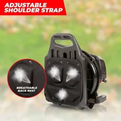 BU-KO 65CC Petrol Backpack Leaf Blower - Powerful 2 Stroke Air Cooled Engine -Cheap Grow And Trim Store bu ko 65cc petrol backpack leaf blower powerful 2 stroke air cooled engine5065015655107 04c MP