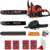 BU-KO 65cc Petrol Chainsaw 3.89HP 20" Bar With 2 Chains And 16" Bar With 2 Chains - Cover Bag And Full Safety Gear