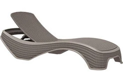 Centurion Supports MALDIVES Outdoor High-End PU Rattan Adjustable Sun Lounger Fully Assembled