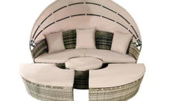 Comfy Living 210cm Sun Island In Grey