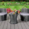 Comfy Living Bahamas Rattan Garden Set In Grey