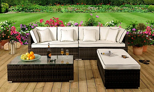 Comfy Living Tropea Rattan Garden Set In Chocolate 1 Comfy Living Tropea Rattan Garden Set In Chocolate