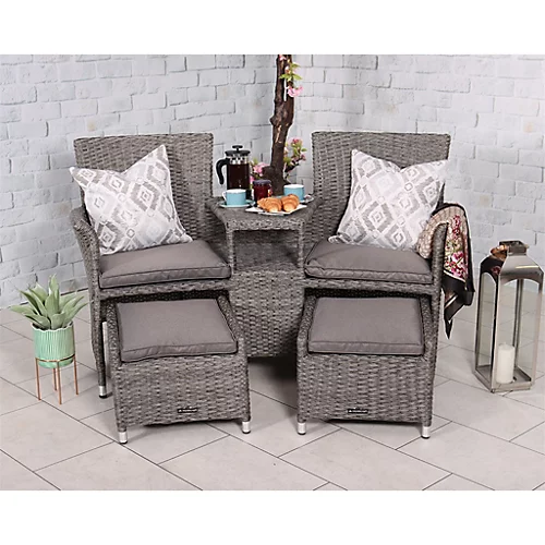 Companion Garden Set With Pull-Out Footstools Including Cushions 2 Companion Garden Set With Pull-Out Footstools Including Cushions - Image 2