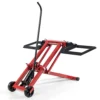 Costway Lawn Mower Lift Jack Adjustable Height And Width Folds Flat With Hydraulic Jack