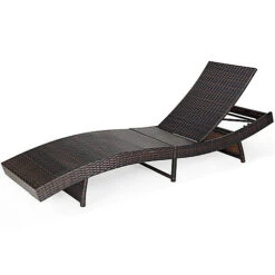 Costway Patio Rattan Chaise Lounge Chair Folding Reclining Wicker Chair -Cheap Grow And Trim Store costway patio rattan chaise lounge chair folding reclining wicker chair9984709000084 02c MP