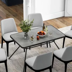 Costway Patio Rectangle Dining Table Outdoor Table W/ Umbrella Hole Marble-Like Tabletop 6 Costway Patio Rectangle Dining Table Outdoor Table W/ Umbrella Hole Marble-Like Tabletop -Cheap Grow And Trim Store costway patio rectangle dining table outdoor table w umbrella hole marble like tabletop6085650705158 03c MP