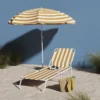 Curacao Golden Apricot Cabana Striped Sun Lounger