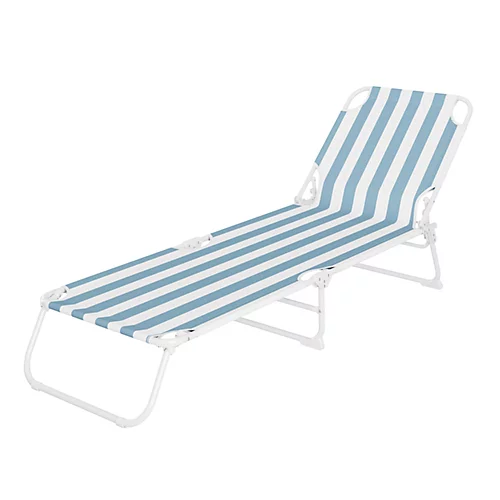 Curacao Still Water Blue Cabana Striped Sun Lounger 3 Curacao Still Water Blue Cabana Striped Sun Lounger - Image 3
