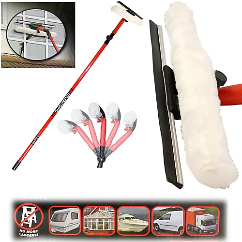 Dekton 3.5m Telescopic Window Cleaning Kit 1 Dekton 3.5m Telescopic Window Cleaning Kit