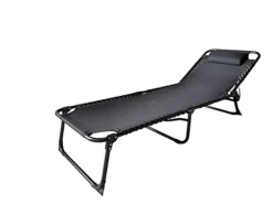DesignDrop- Torben Adjustable Steel Sun Lounger Lightweight- Black -Cheap Grow And Trim Store designdrop torben adjustable steel sun lounger lightweight black5060895903362 02c MP