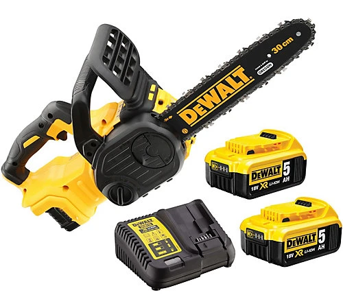 Dewalt DCM565P2 18v XR 30cm Cordless Chainsaw Brushless - 2 X 5.0ah Batteries 1 Dewalt DCM565P2 18v XR 30cm Cordless Chainsaw Brushless - 2 X 5.0ah Batteries