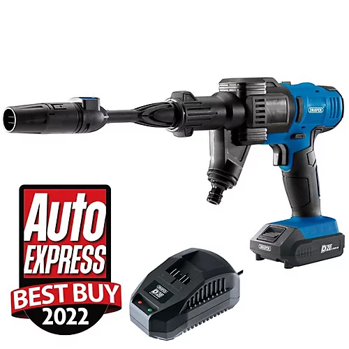Draper 97533 Portable Cordless Pressure Washer 20v Battery Powered Jet Wash Gun 1 Draper 97533 Portable Cordless Pressure Washer 20v Battery Powered Jet Wash Gun