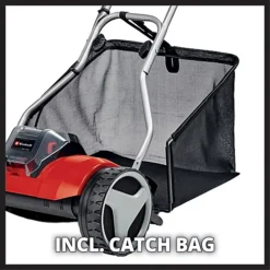 Einhell Power X-Change Cordless Lawnmower 38cm - Silent Battery Cylinder Mower - 45 Litre Bag - Body Only - GE-HM 18/38 Li Solo -Cheap Grow And Trim Store einhell power x change cordless lawnmower 38cm silent battery cylinder mower 45 litre bag body only ge hm 18 38 li solo4006825641639 04c MP