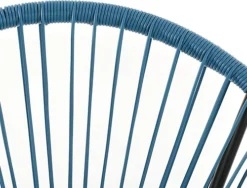 EVRE 2 Seat Teal Goa Acapulco Styled Garden Furniture Set For Bistro Patio Indoor Outdoor Balcony Garden Terrace -Cheap Grow And Trim Store evre 2 seat teal goa acapulco styled garden furniture set for bistro patio indoor outdoor balcony garden terrace5060381724433 03c MP