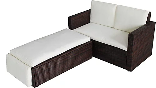 Evre 2 Seater Outdoor Rattan Garden Love Bed Furniture Set- Brown For Patio Conservatory 1 Evre 2 Seater Outdoor Rattan Garden Love Bed Furniture Set- Brown For Patio Conservatory