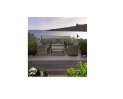 EVRE 4 Seater Rattan Garden Furniture Sofa Armchair Set -Roma With Coffee Table -Cheap Grow And Trim Store evre 4 seater rattan garden furniture sofa armchair set roma with coffee table5060381722330 02c MP