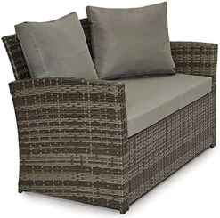 EVRE 4 Seater Rattan Garden Furniture Sofa Armchair Set -Roma With Coffee Table -Cheap Grow And Trim Store evre 4 seater rattan garden furniture sofa armchair set roma with coffee table5060381722330 06c MP