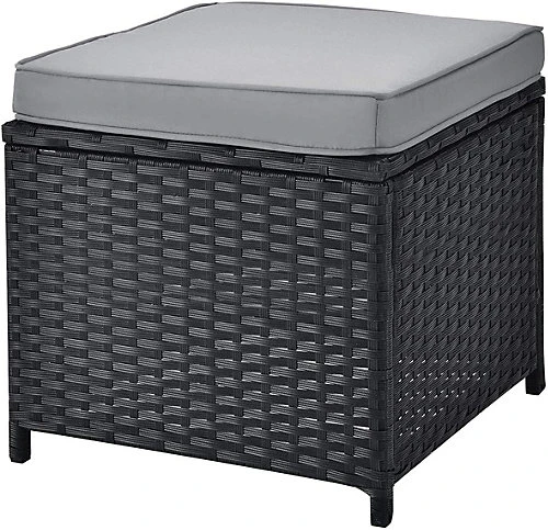 EVRE Black 8 Seater Garden Rattan Furniture Corner Dining Set - Monroe With Table Sofa Bench Stool 4 EVRE Black 8 Seater Garden Rattan Furniture Corner Dining Set - Monroe With Table Sofa Bench Stool - Image 4