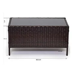 EVRE Black Madrid Rattan Garden Furniture Set Patio Conservatory Indoor Outdoor 4 Piece Set -Cheap Grow And Trim Store evre black madrid rattan garden furniture set patio conservatory indoor outdoor 4 piece set5060381722569 03c MP